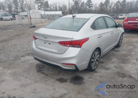 2020 Hyundai Accent Limited z USA, uszkodzony, nr VIN 3KPC34A68LE107811